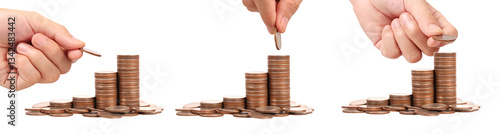 Investment growth action financial setting image series business environment close-up view prosperity concept