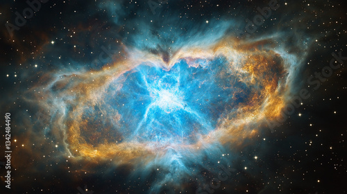 Beautiful Cosmic Nebula – Stunning Space Background, Deep Space Photography, Colorful Galactic Clouds, Mesmerizing Celestial Scene.
