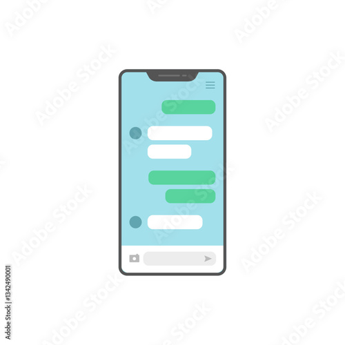 スマホに表示されたSNSのトーク画面