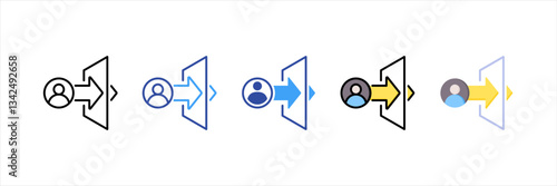 Login Session  Multi Style Icon Set