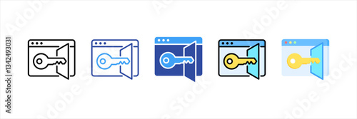 Access Multi Style Icon Set