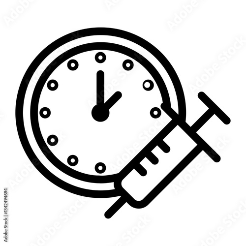 clock Line Icon