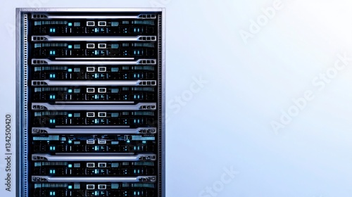 Obraz na płótnie High Tech Server Rack Data Center Network Technology IT Infrastructure Cloud Computin w salonie