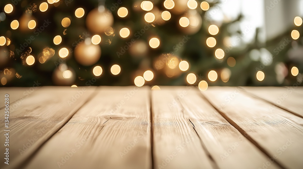 Rustic Wooden Surface with Christmas Decorations and Gold Accents for a Cozy, Festive Holiday Celebration Rustic Wooden Surface with Christmas Decorations and Gold Accents for a Cozy, Festive Holiday Celebration