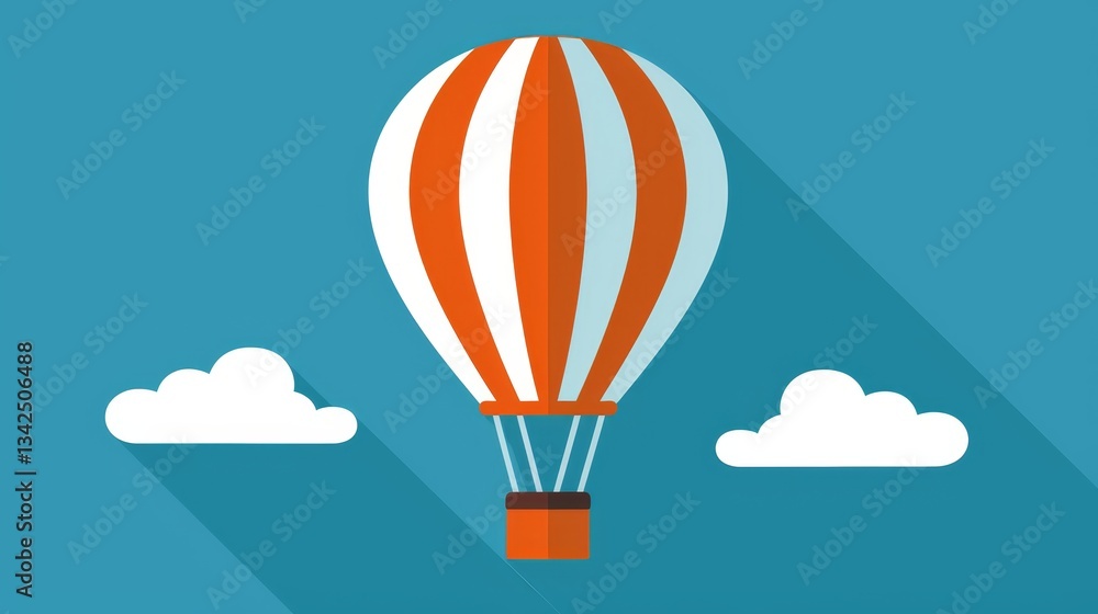 Fototapeta premium Hot Air Balloon in Sky