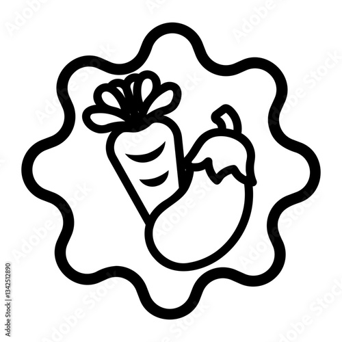 vegetables Line Icon