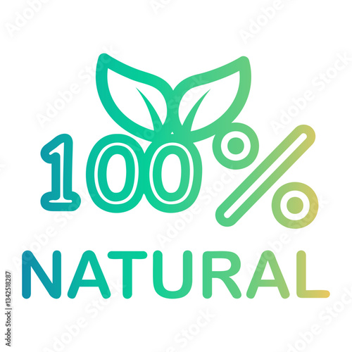 natural Line Gradient Icon