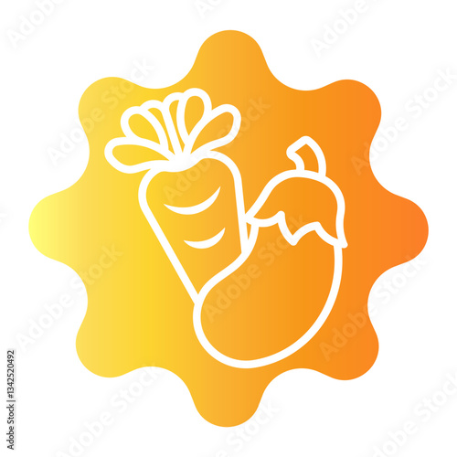 vegetables Gradient icon