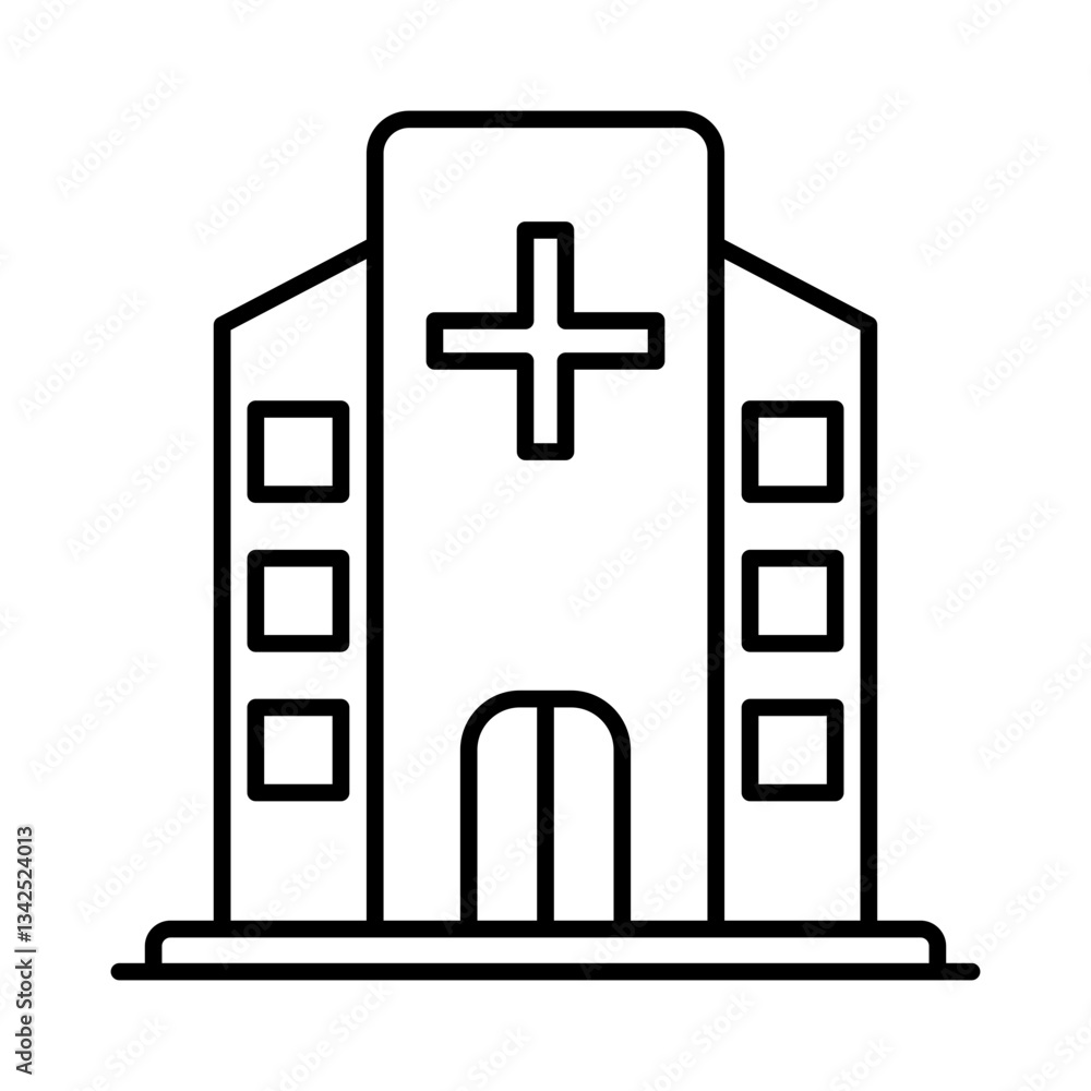 Fototapeta premium Hospital icon
