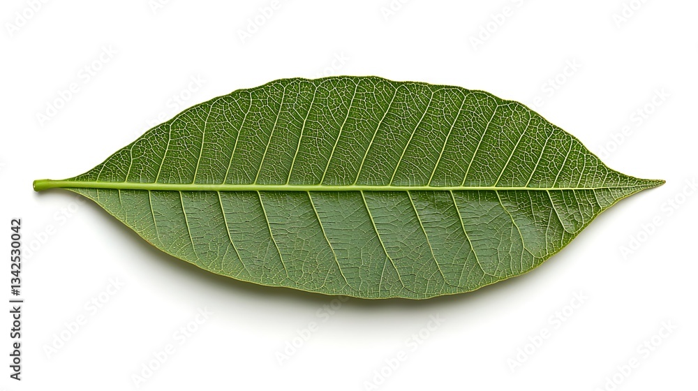 Obraz premium Vibrant Green Leaf Close-up