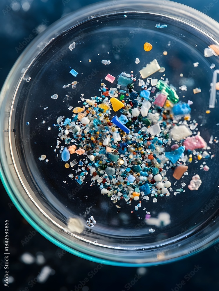 custom made wallpaper toronto digitalMagnified view of microplastic particles on a petri dish for scientific analysis and pollution research