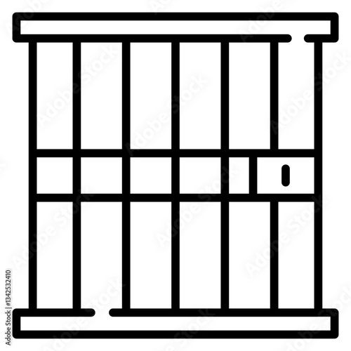 Jail Line Icon