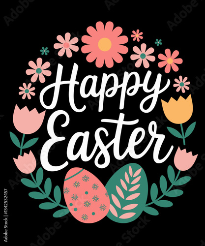 Happy Easter Sayings Egg Bunny