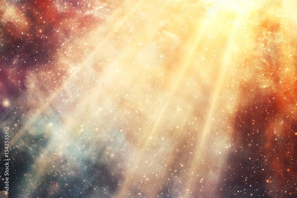 Fototapeta premium Cosmic Rays Illuminate Nebula's Dust