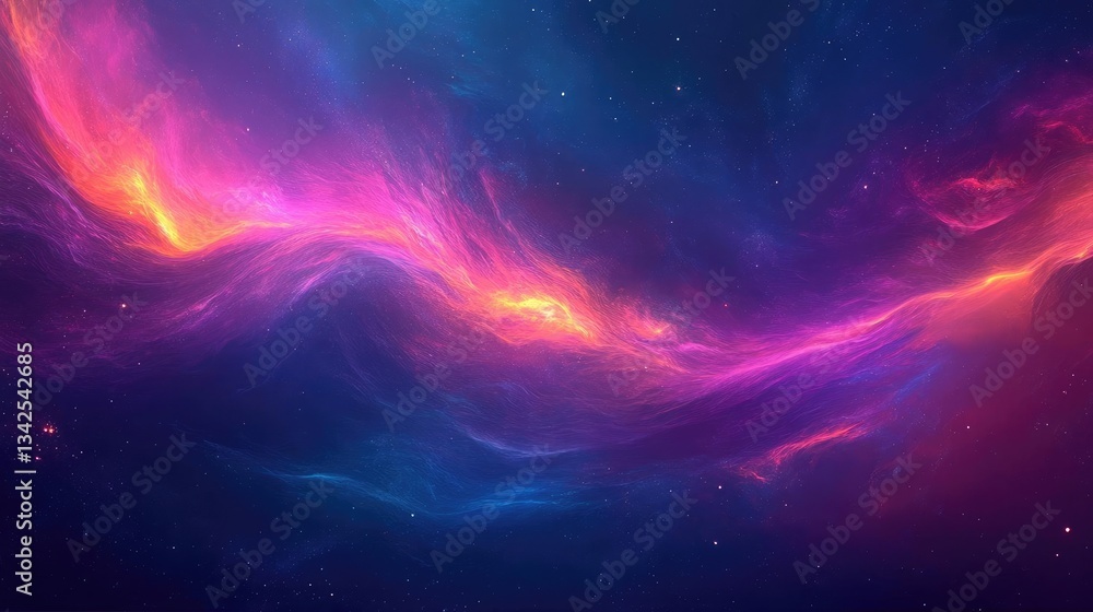 Vibrant Pink and Blue Nebula in a Dark Space Background Vibrant Pink and Blue Nebula in a Dark Space Background