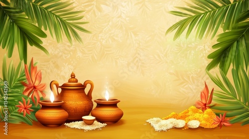 Wallpaper Mural Traditional Indian Festive Setup Torontodigital.ca