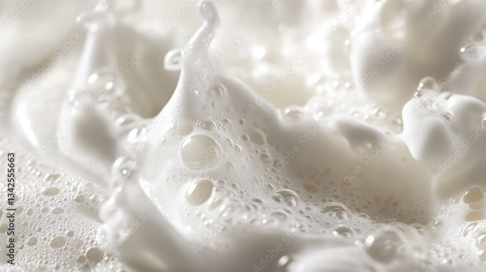 A creamy, foamy face cleanser mousse sample, its texture reminiscent of a cloud, promises a gentle yet thorough cleanse. A close-up shot reveals the delicate bubbles and airy texture. A creamy, foamy face cleanser mousse sample, its texture reminiscent of a cloud, promises a gentle yet thorough cleanse. A close-up shot reveals the delicate bubbles and airy texture.