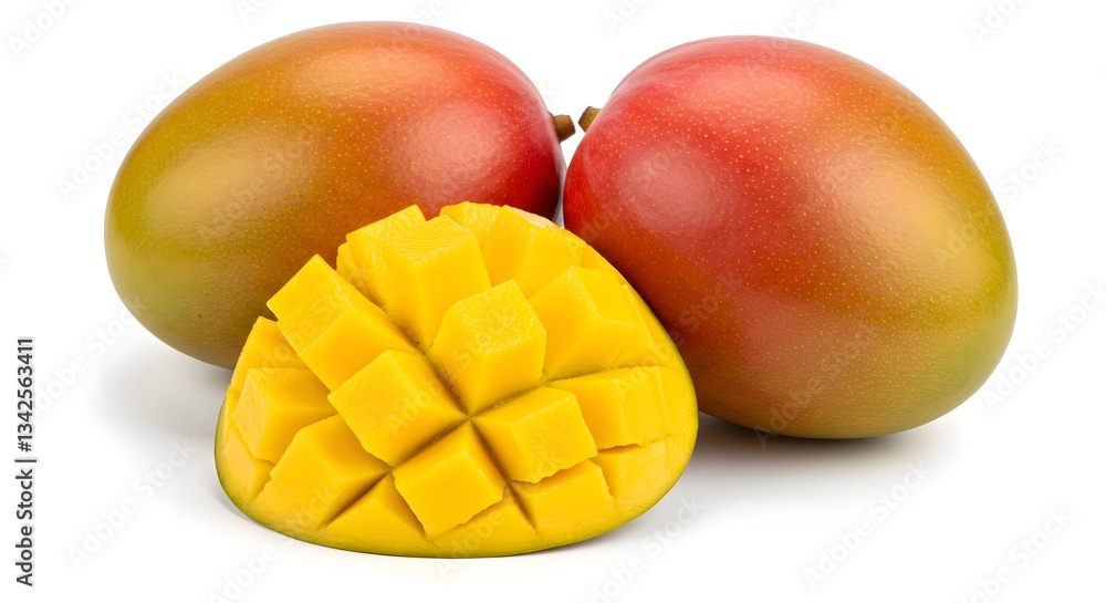 Fresh Ripe Mango – Whole and Cubed Fresh Ripe Mango – Whole and Cubed