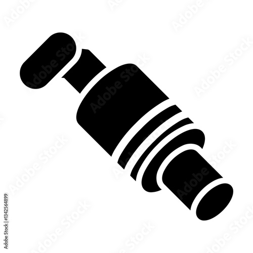 exhaust pipe Solid icon