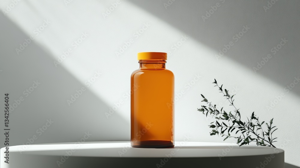 A bottle of Coenzyme Q10 capsules, a vibrant hue of orange, stood proudly against a pristine white backdrop, symbolizing vitality and cellular energy. A bottle of Coenzyme Q10 capsules, a vibrant hue of orange, stood proudly against a pristine white backdrop, symbolizing vitality and cellular energy.