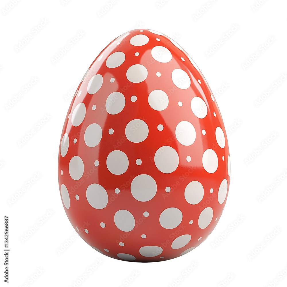 Vibrant Red Polka Dot Easter Eggs: Playful and Creative Handmade Ceramic Decor for Festive Spring Celebrations Vibrant Red Polka Dot Easter Eggs: Playful and Creative Handmade Ceramic Decor for Festive Spring Celebrations