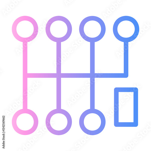 gear Line Gradient Icon