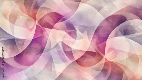 Soft Flowing Abstract Patterns with Blended Colors in Harmonious Design