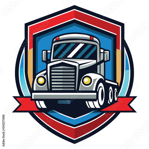 Appealing Logo Displayed on a Modern Semi-Truck