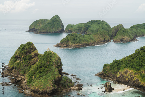 Scenic Pulau Bedil in Pesanggaran, Banyuwangi, Indonesia Surrounded by Clear Waters