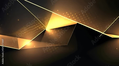 Gold Geometric Abstract Background