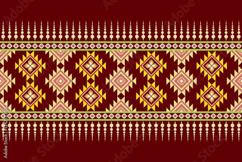Geometric fabric patterns combine geometric shapes, modern patterns, luxury and prominence with fabric patterns, arranged in an orderly manner, creating balance and beauty.