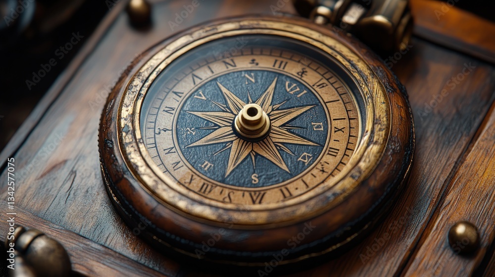 Antique Compass in Wooden Box: A Timeless Navigation Tool Antique Compass in Wooden Box: A Timeless Navigation Tool