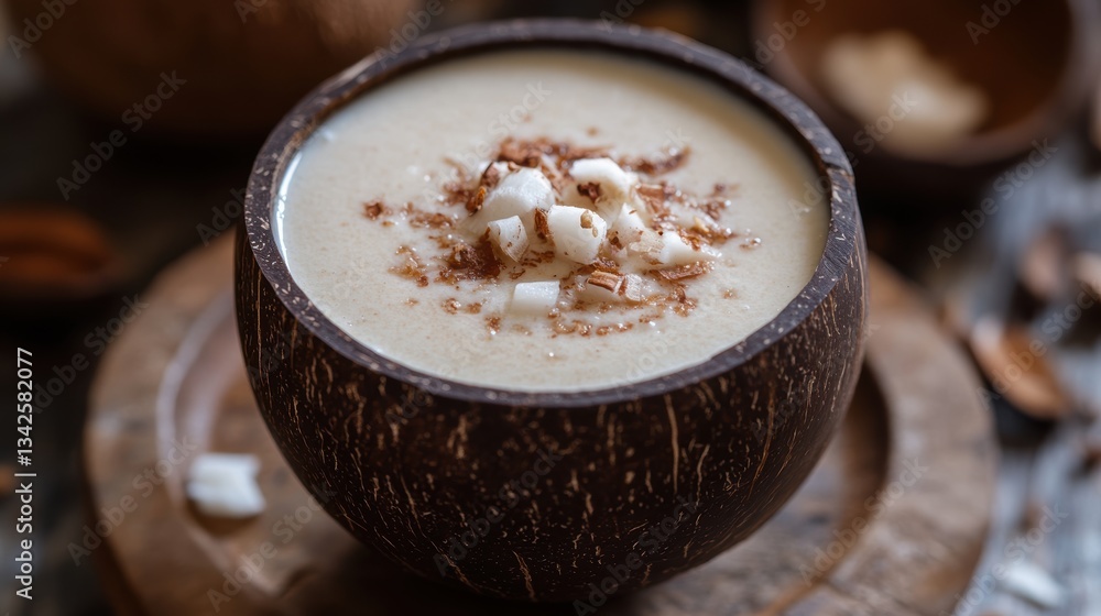 A creamy, homemade concoction crafted from the heart of the coconut, infused with the rich flavors of coconut milk and spices, a vegan delight that nourishes the body and satisfies the soul. A creamy, homemade concoction crafted from the heart of the coconut, infused with the rich flavors of coconut milk and spices, a vegan delight that nourishes the body and satisfies the soul.