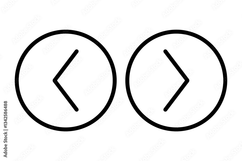 Next button circle icon with simple and modern design for web Next button circle icon with simple and modern design for web
