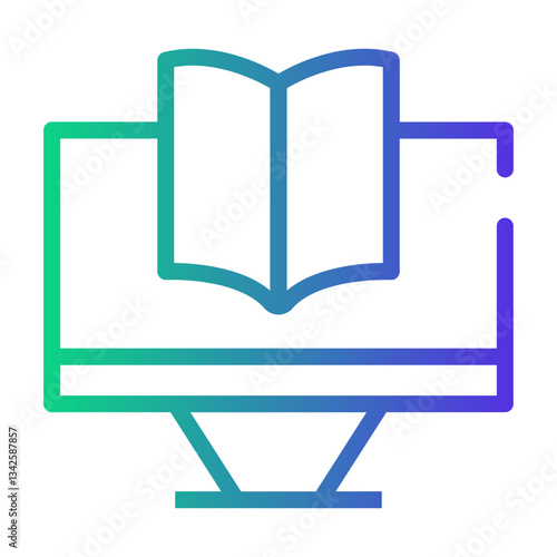 online Line Gradient Icon