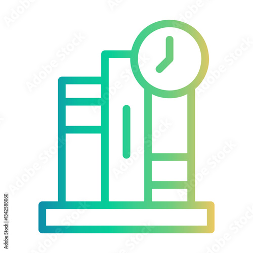 duration Line Gradient Icon