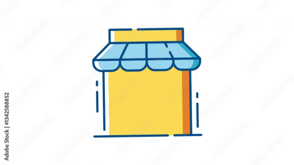 Business Market Store 2D Motion Graphics Animation Business Market Store 2D Motion Graphics Animation