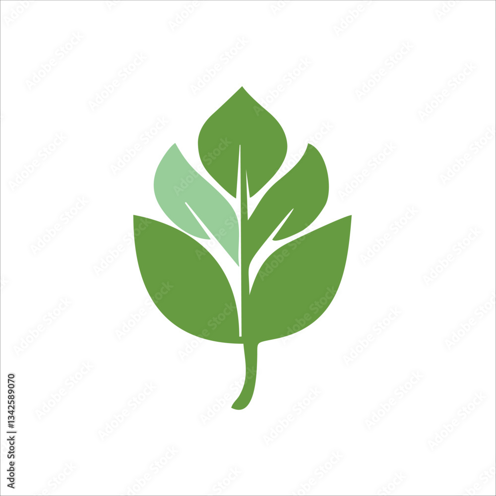 green leaves vector design for icon or logo design green leaves vector design for icon or logo design