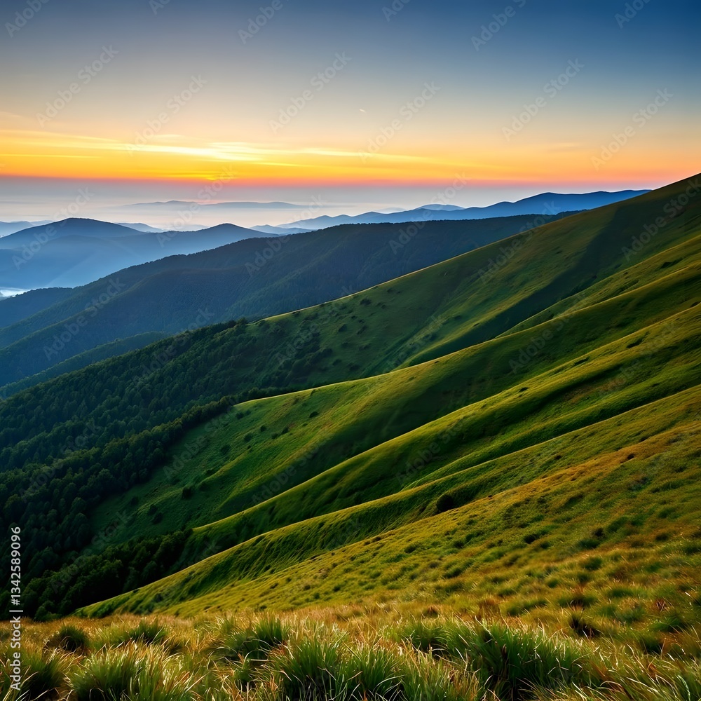 Fototapeta premium Amedzofe Mountains – Scenic Highlands of Ghana