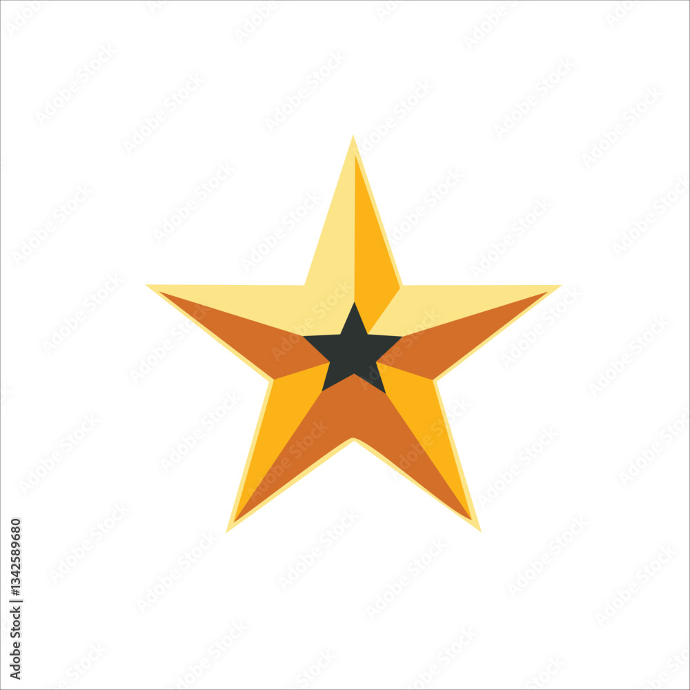 Fototapeta premium golden star icon
