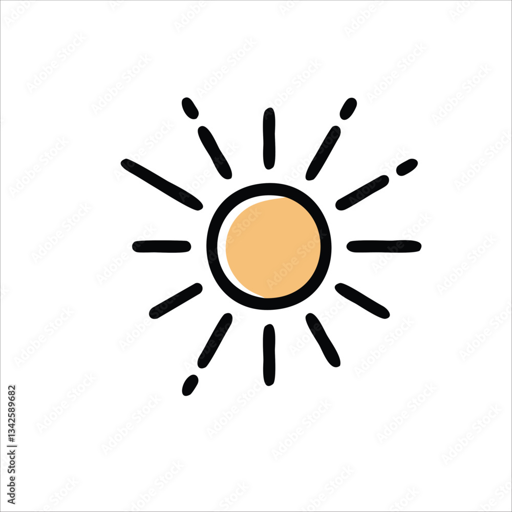 sun at the day icon vector illustration sun at the day icon vector illustration