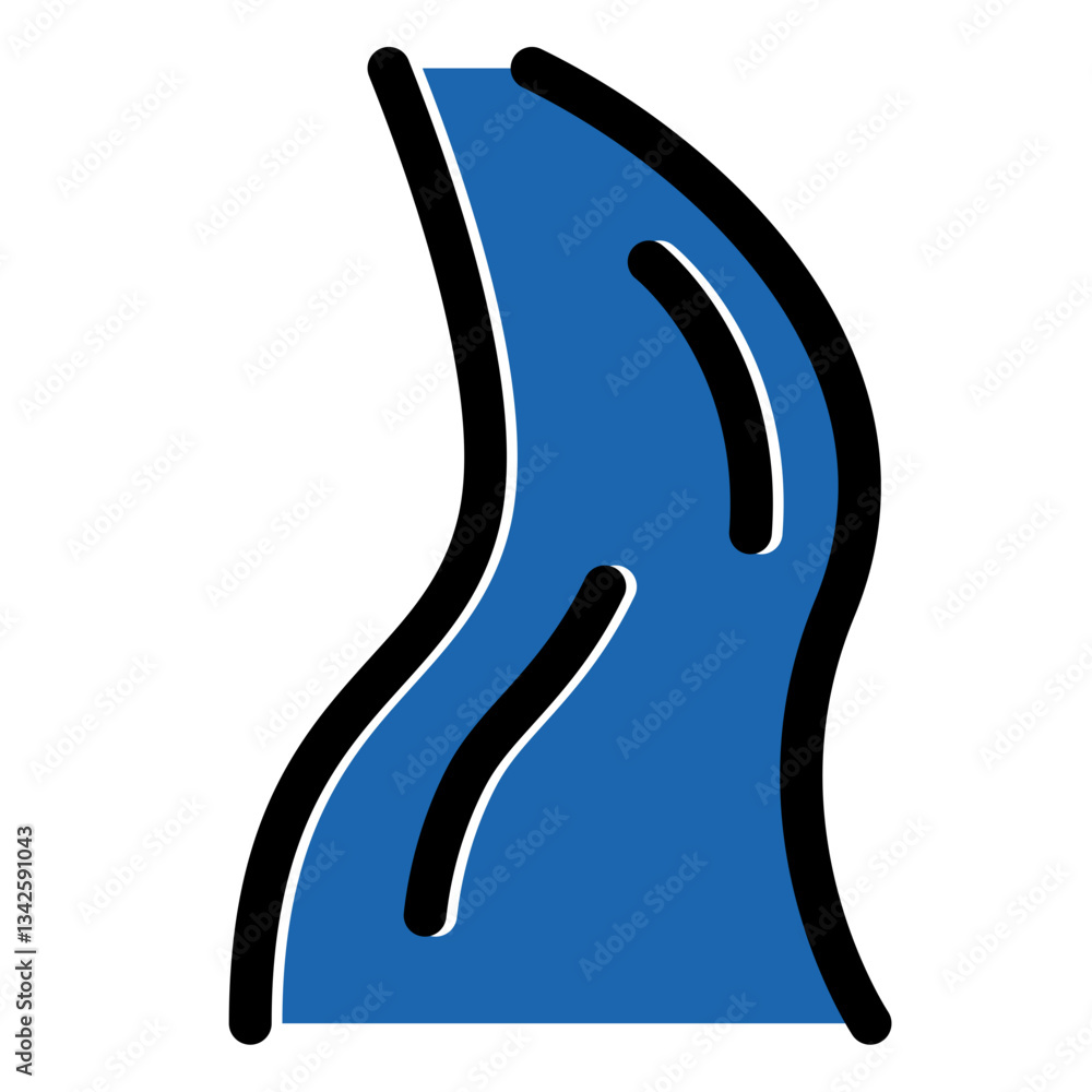 Obraz premium river icon
