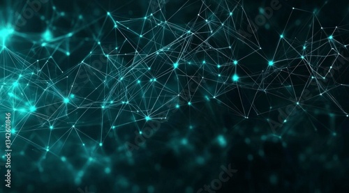 Global Network Connection  Abstract Technology Background