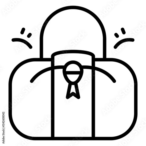 Bag line icon
