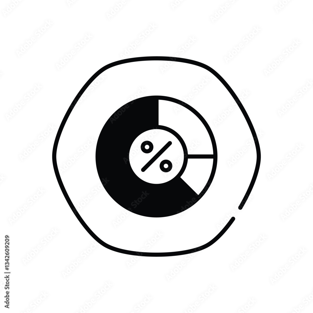 Pie Chart vector icon Pie Chart vector icon