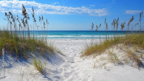 Serene Beach Pathway View