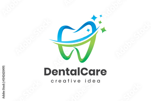 Creative Dental Care Logo Design Template Vector