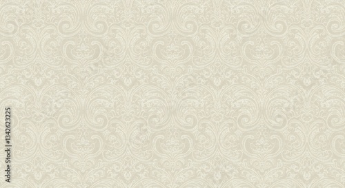 Elegant Floral Pattern Background Texture Creamy Colors for Interior Design