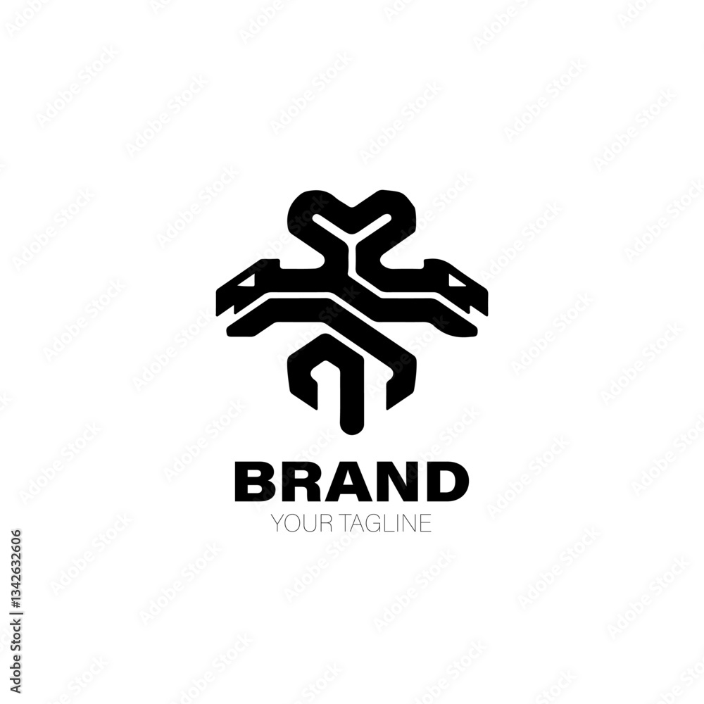 Fototapeta premium Hydra Logo. Hydra Logo Design. Hydra Logo Brand. Hydra Logo Vector Design Isolated on White Background