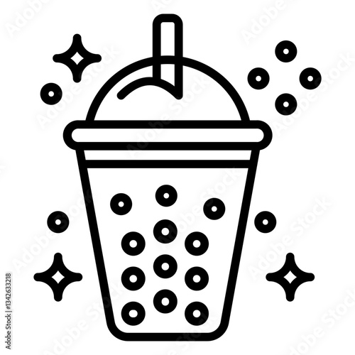 Bubble Tea line icon